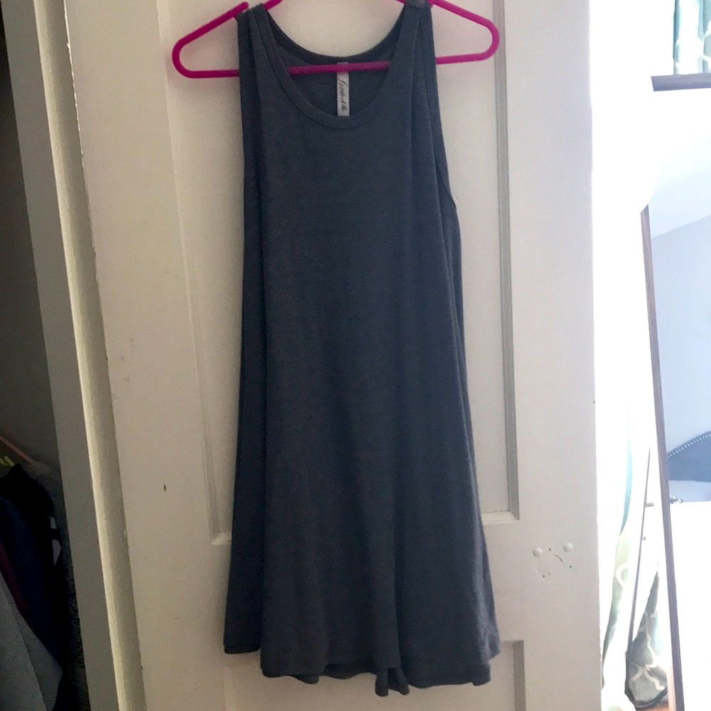 Mini grey swing dress! Super cozy.